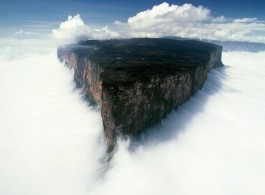 A maior montanha plana do mundo fica na região Amazônica.